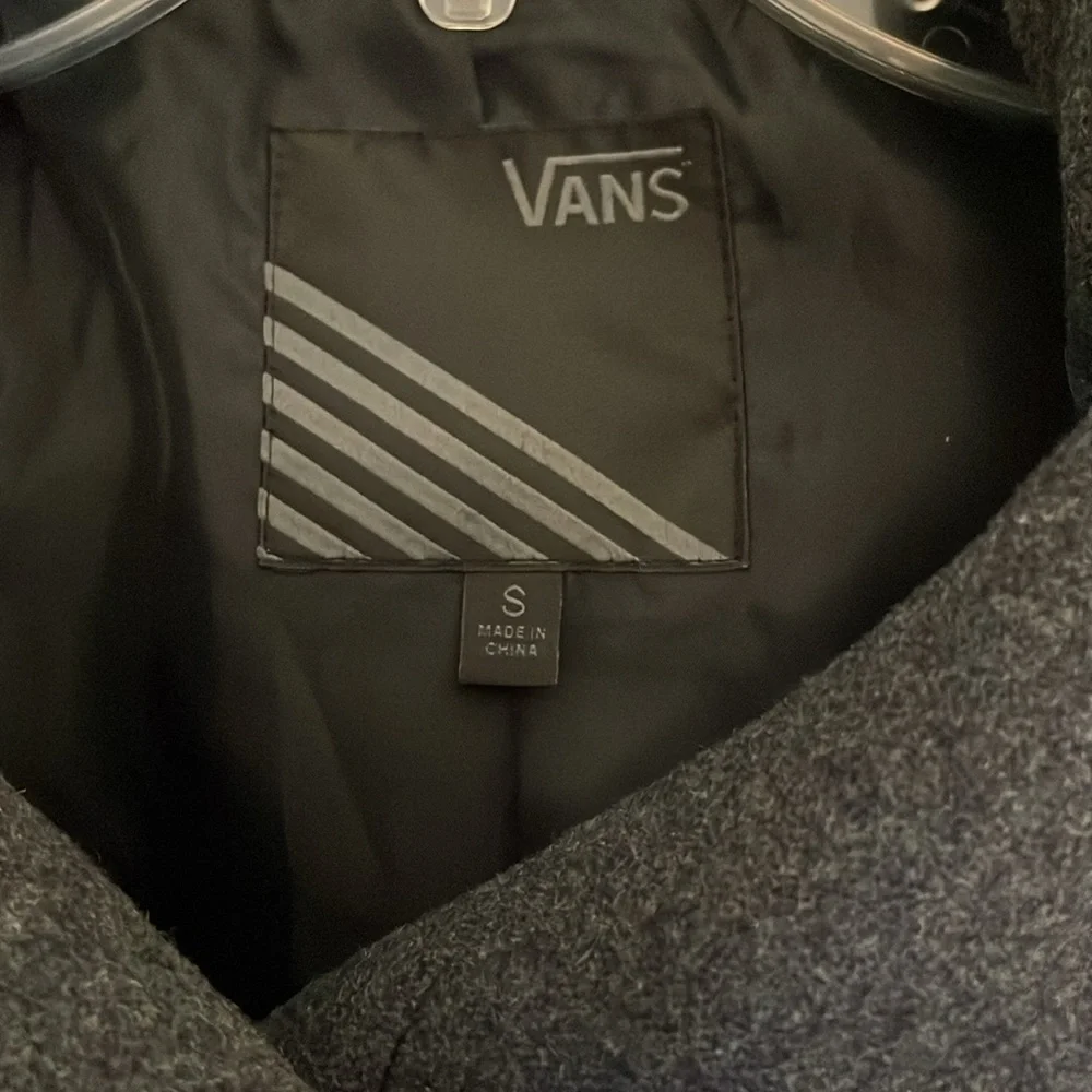Vans Women's Grey Wool Blend Army Style Jacket, size small‎